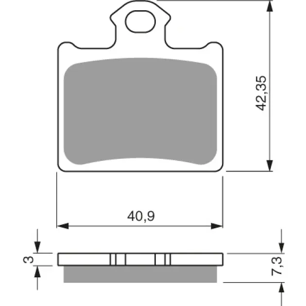 Skladem - Brake plates Goldfren 297 AD