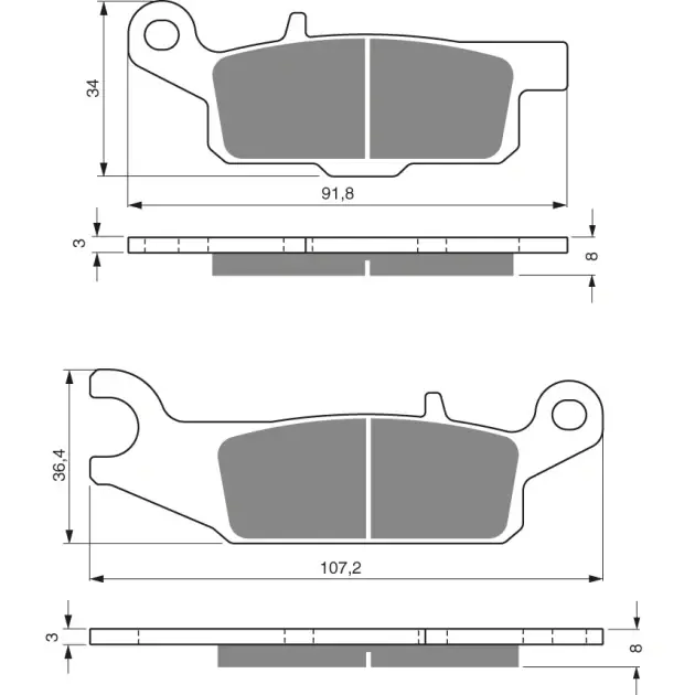 Skvělé hodnocení | Goldfren brake plates 253 AD