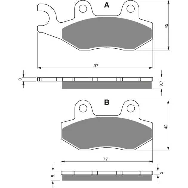 Brake plates Goldfren 247 AD - Nabídka dne