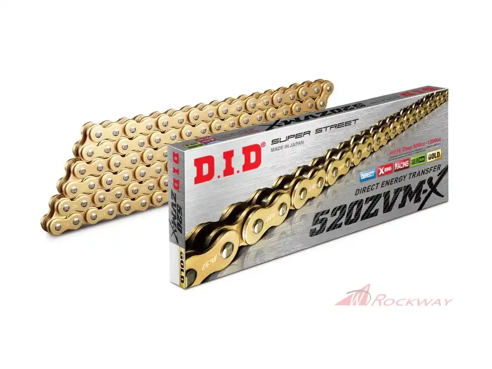 ZVM-X série X-Kroužkový řetěz D.I.D Chain 520ZVM-X 1920 článků Zlatá/Zlatá - Cena od výrobce