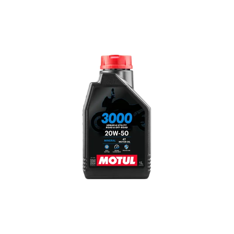 Výborné hodnocení - Motorový olej MOTUL 3000 4T 20W-50 1L