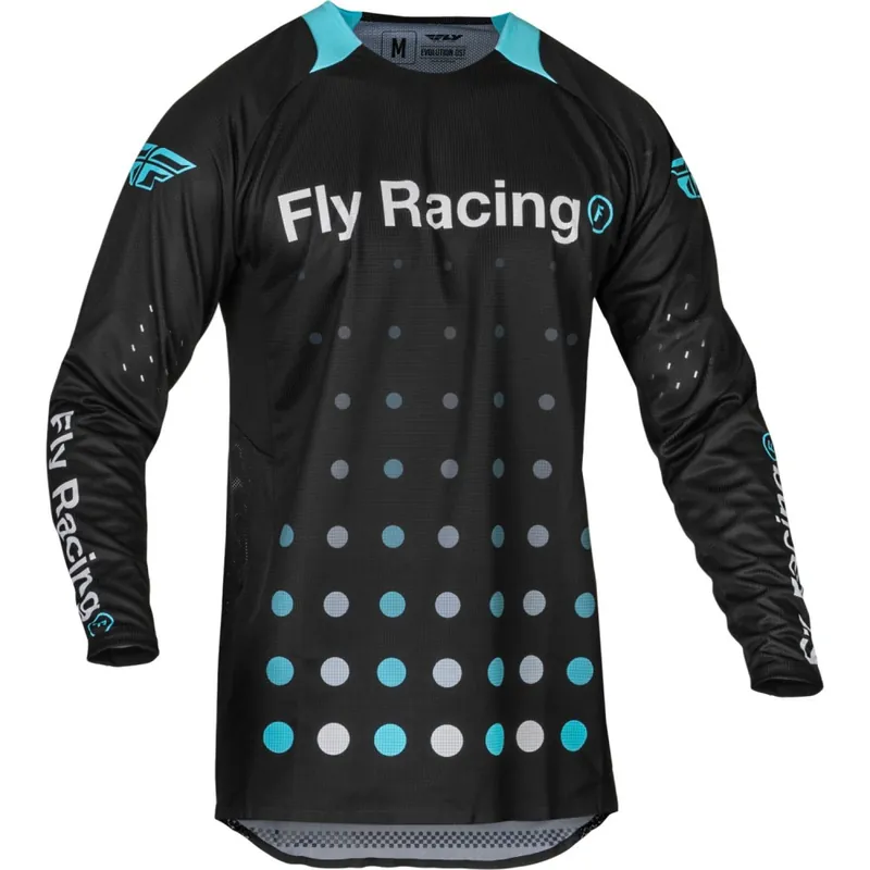 Nejprodávanější | Motokrosový dres EVOLUTION DST. FLY RACING - USA 2024 (černá/modrá)