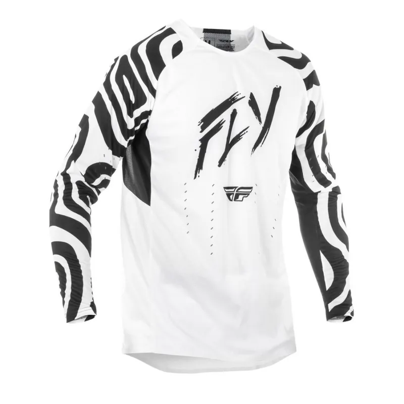 Motokrosový dres EVOLUTION, FLY RACING - USA 2025 (bílá/černá) | Zlevněno