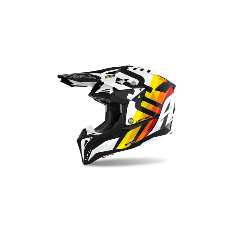 Motokrosová přilba AVIATOR 3.0 Rainbow, AIROH (lesklá bílá) 2022 - Pouze dnes
