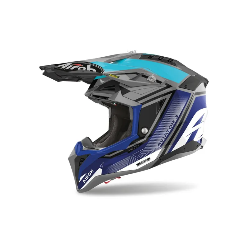 Motokrosová přilba AVIATOR 3.0 League, AIROH (modrá) 2023 | Extra sleva