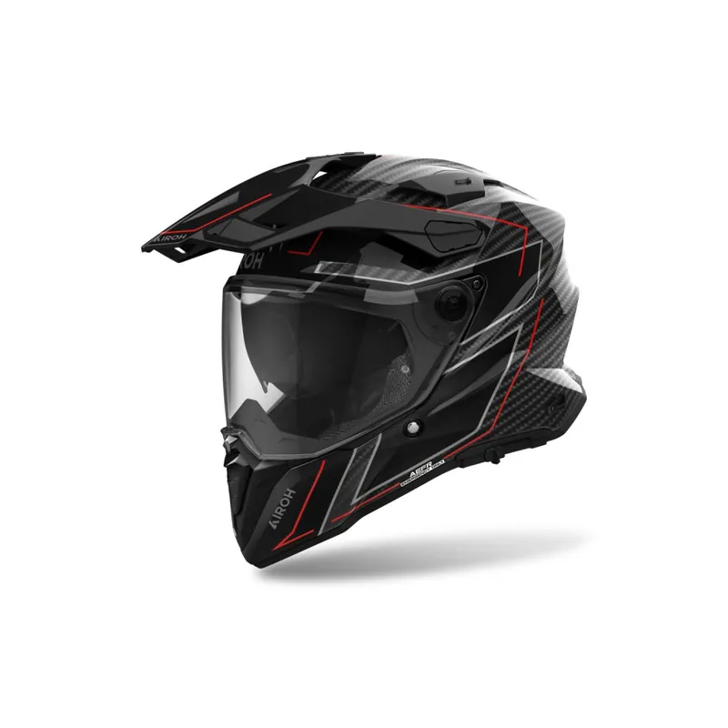 Vysoká kvalita - Enduro přilba AIROH COMMANDER 2 Carbon Stylish, (lesklá) 2025