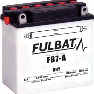 Konvenční motocyklová baterie FULBAT FB7-A (12N7-4A) (YB7-A) Včetně balení kyseliny - Jen tento týden