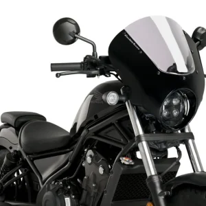 Lze objednat | Plexi štít PUIG DARK NIGHT 21102H kouřová pro HONDA CMX 500 Rebel 2020-2024