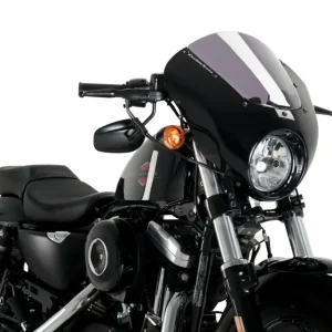 Novinka v sortimentu - Plexi štít PUIG DARK NIGHT 21098H kouřová pro HARLEY DAVIDSON XL 1200 XS Sportster Forty-Eight Special 2018-2020