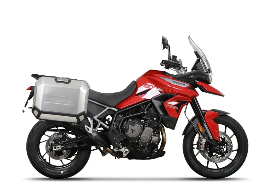 Ušetřete - Kompletní sada bočních hliníkových kufrů SHAD TERRA 36L/47L, včetně montážní sady SHAD TRIUMPH Tiger 900