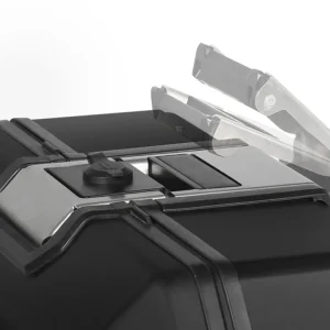 Do vyčerpání zásob - Kompletní sada černých hliníkových kufrů SHAD TERRA BLACK, 37L topcase 36L/47L boční kufry, včetně montážní sady a plotny SHAD MOTO GUZZI V 85 TT