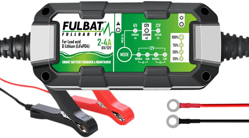 Prodejní hit - Nabíječka baterií FULBAT FULLOAD F4 FULLOAD F4 2A (vhodné také pro lithiové baterie)