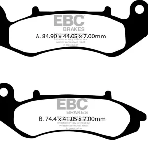 Akční sleva - Brzdové destičky EBC FA707V pro KEEWAY Cityblade 125 2016-2019, KEEWAY Logik 125 2017-2019