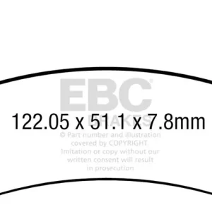 Brzdové destičky EBC FA741TT - Právě přidáno
