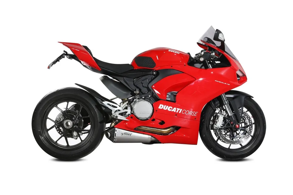 Koncovka výfuku MIVV DELTA RACE D.046.LDRX Nerez pro DUCATI Panigale V2 950 2020-2024, DUCATI Streetfighter V2 955 2022-2024 - Doprodej zásob