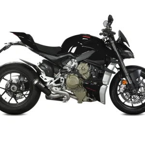 Nově přidáno - 2 koncovky výfuku MIVV X-M1 D.047.SC4B černá pro DUCATI Streetfighter 1100 V4 / V4 S 2020-2022