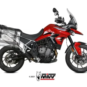 Nabídka dne - Koncovka výfuku MIVV SPEED EDGE T.018.LRX Nerez / Karbonové víčko pro TRIUMPH Tiger 900 2021-2023