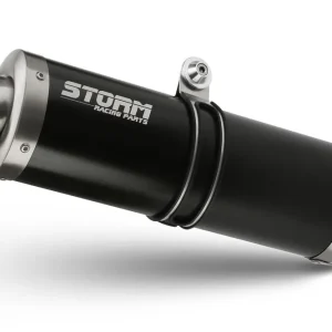 Pouze dnes | Koncovka výfuku STORM OVAL E.006.LX1B Černá ocel pro BENELLI TRK 251 2019-2024