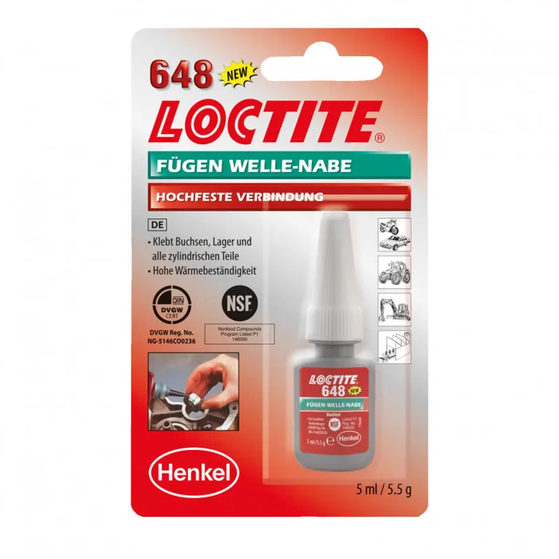 Sleva - LOCTITE 648 LOCTITE 1804041 5 ml expirace 10/25