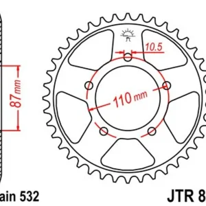Využijte nabídku | Řetězová rozeta JT JTR 830-46 46 zubů, 532