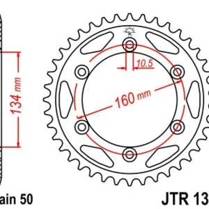 Poslední dny - Řetězová rozeta JT JTR 1306-43 43 zubů, 530