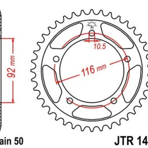 Řetězová rozeta JT JTR 1493-41 41 zubů, 530 | Právě uvedeno na trh