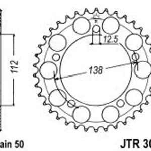 Řetězová rozeta JT JTR 302-45 45 zubů, 530 - Poslední dny