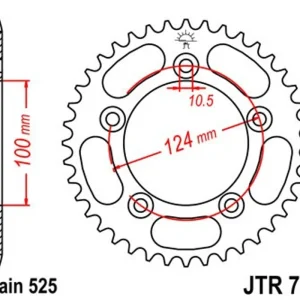 Právě uvedeno na trh - Řetězová rozeta JT JTR 744-38 38 zubů, 525