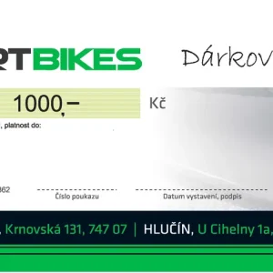 Nyní k dispozici | Dárkový poukaz 1000 Kč