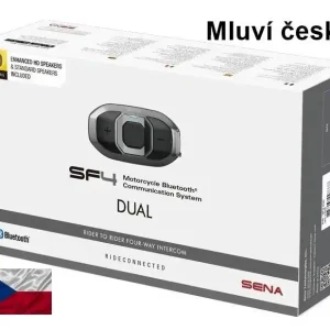 Do košíku - Bluetooth handsfree headset SF4 (dosah 1,2 km), SENA (sada 2 jednotek)