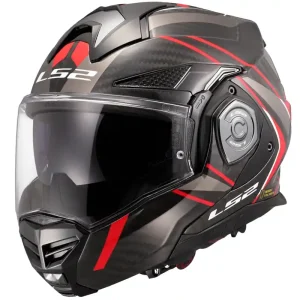 LS2 překlopná moto přilba FF901 ADVANT X C FUTURE II RED-06 - Ušetřete více