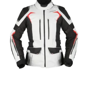 Mezi nejprodávanějšími - MODEKA dámská textilní moto bunda ELAYA bílá