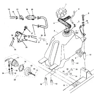Slevy | Linhai palivový kohout FUEL VALVE ASSY 20225