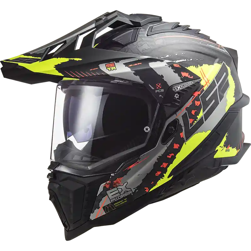 LS2 MX701 Explorer C EXTEND Matt H-V Yellow - Rychle mizí