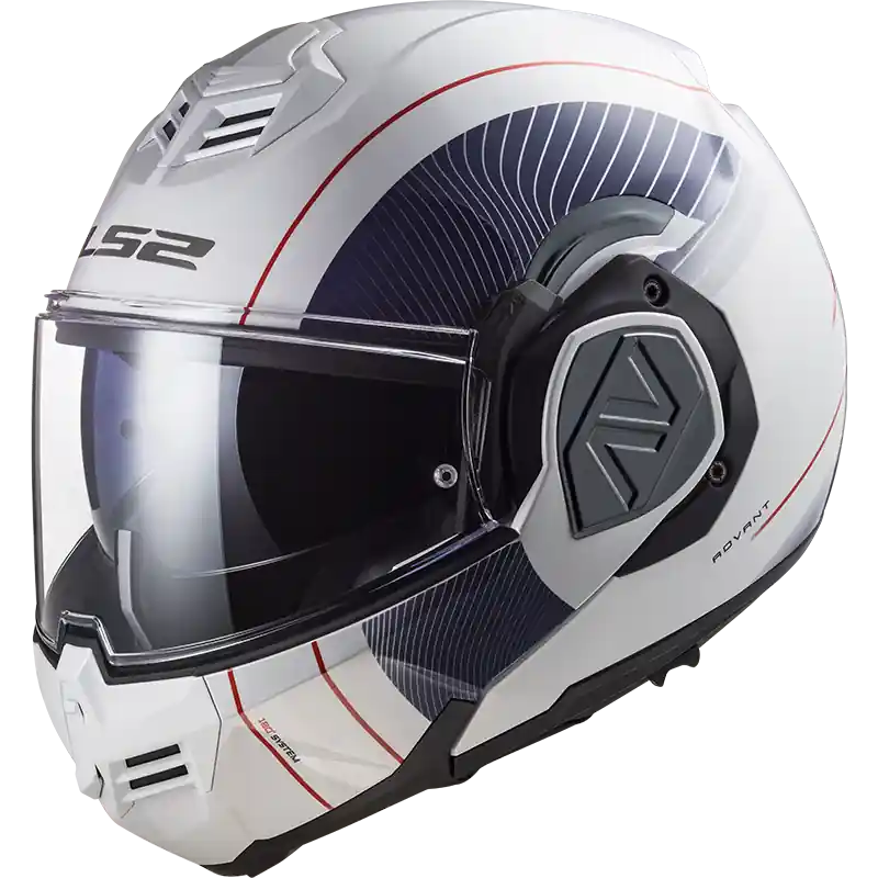 LS2 Překlopná moto přilba FF906 Advant COOPER bílo modrá | Novinka v sortimentu