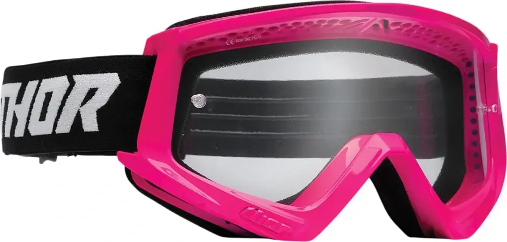 Moto brýle THOR Combat Racer Goggle FL PK/BK fluo růžová - Poslední kusy